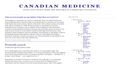 Desktop Screenshot of canadianmedicinenews.com